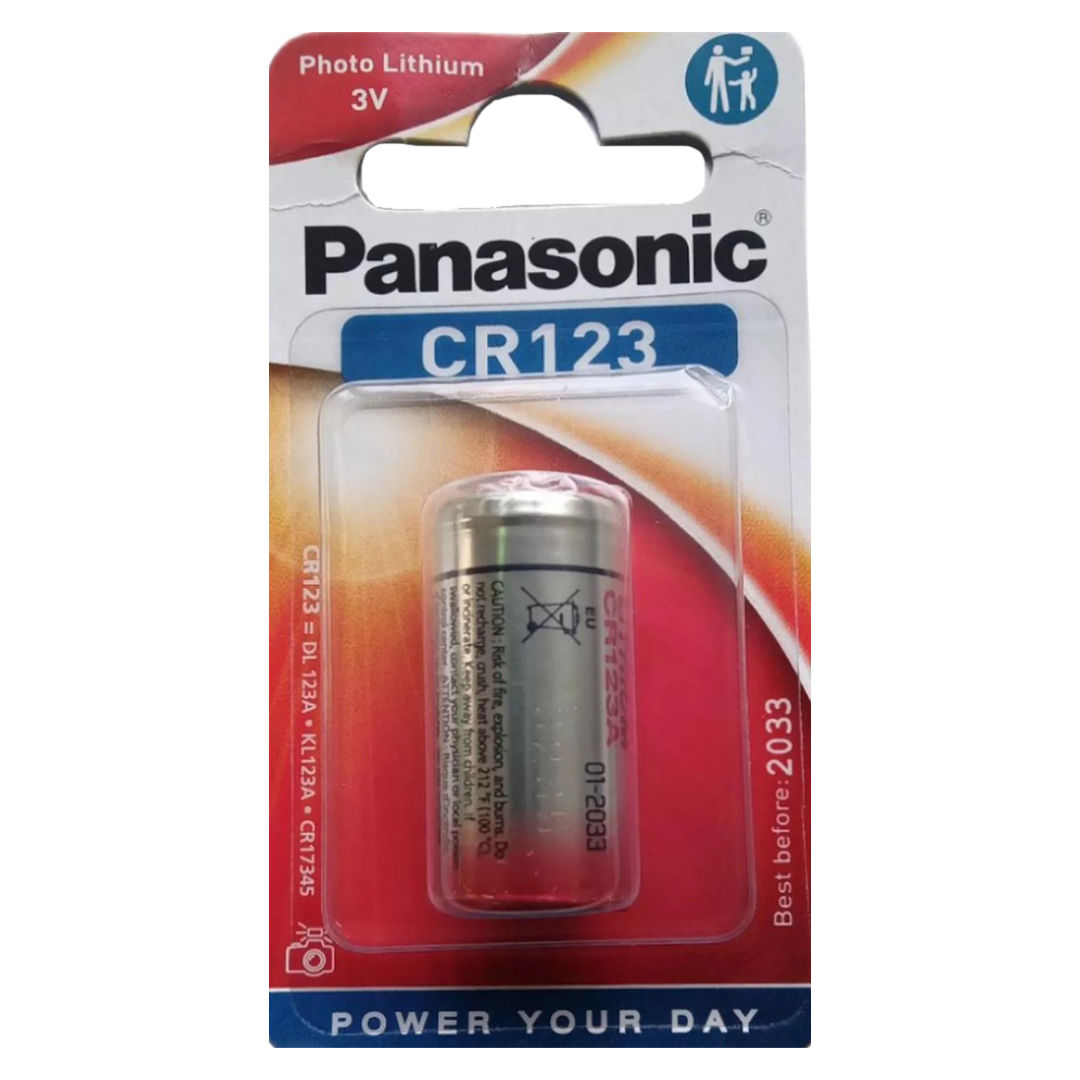 M2382-PANASONİC CR123AL/1B 3 VOLT LİTYUM CR123 TEKLİ FOTOĞRAF MAKİNESİ PİLİ